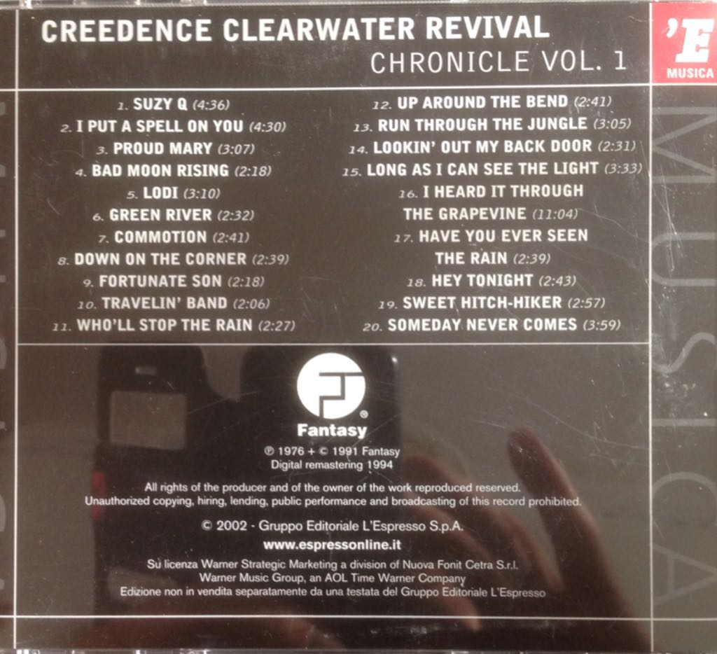 Chronicle - Creedence Clearwater Revival (CD) music collectible [Barcode 029667099226] - Main Image 2