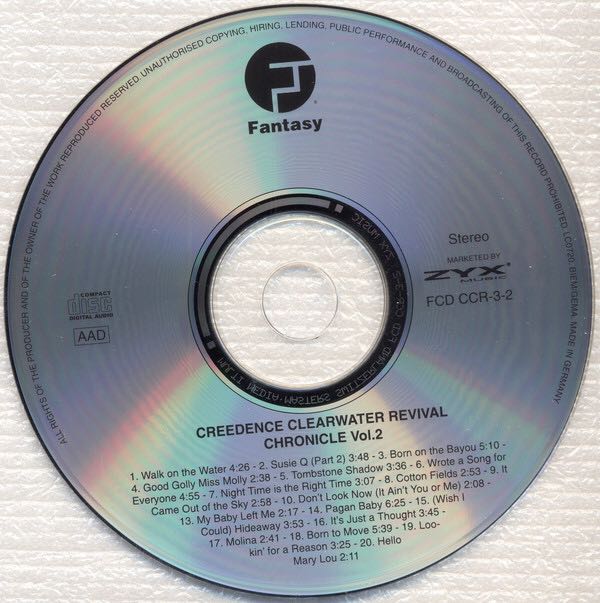 Chronicle 2 - Creedence Clearwater Revival (CD - 74) music collectible [Barcode 042282174222] - Main Image 4