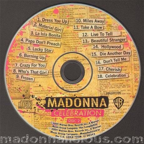 Celebration - Madonna (CD - 79) music collectible [Barcode 093624992745] - Main Image 4