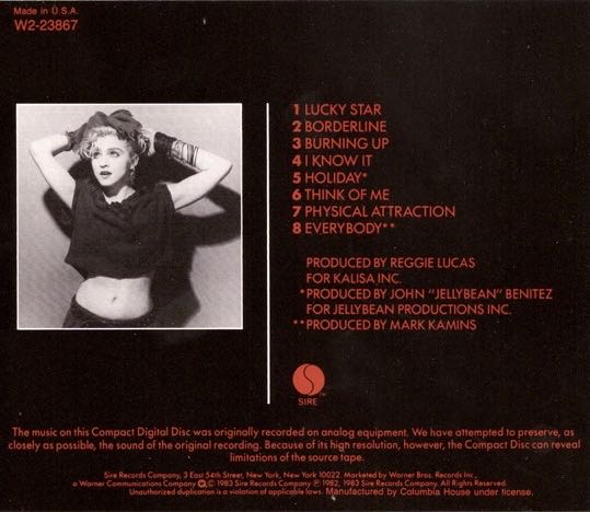 Madonna - Madonna (CD) music collectible - Main Image 2