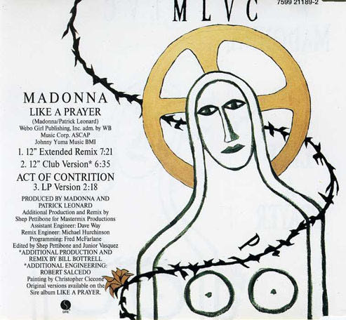 Like a Prayer - Madonna (CD - 17) music collectible [Barcode 075992118927] - Main Image 2