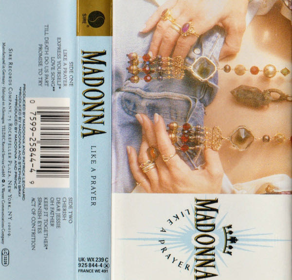 Like a Prayer - Madonna (Cassette) music collectible [Barcode 075992584449] - Main Image 3