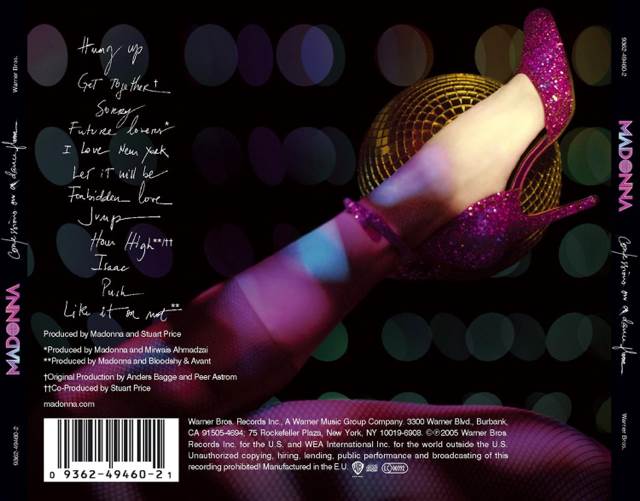 Confessions on a Dance Floor - Madonna (CD - 5634) music collectible [Barcode 093624946021] - Main Image 2