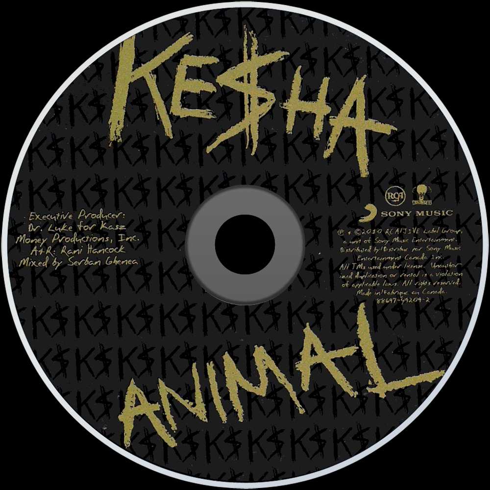 Animal - Ke$ha (CD - 46) music collectible [Barcode 886974920922] - Main Image 3