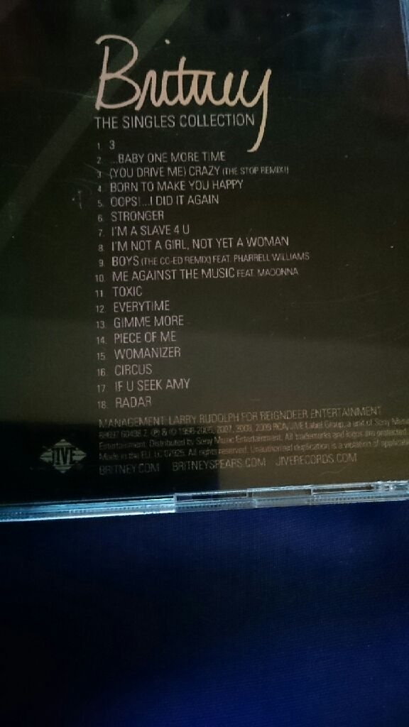 The Singles Collection - Britney Spears (CD - 6449) music collectible [Barcode 886976049829] - Main Image 2