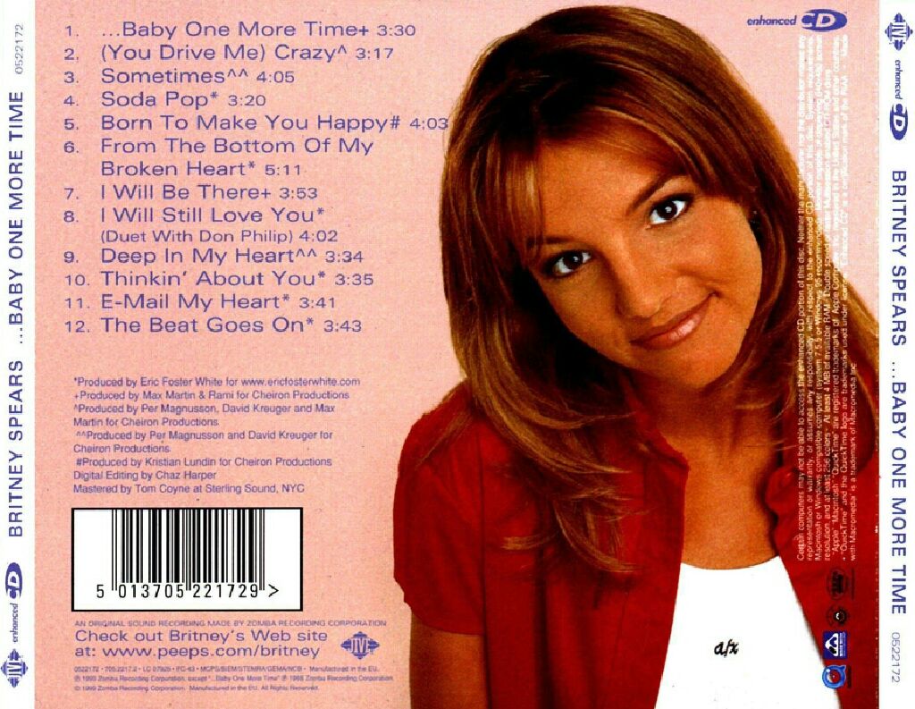 ...Baby One More Time - - Britney Spears (CD - 42) music collectible [Barcode 012414411228] - Main Image 2
