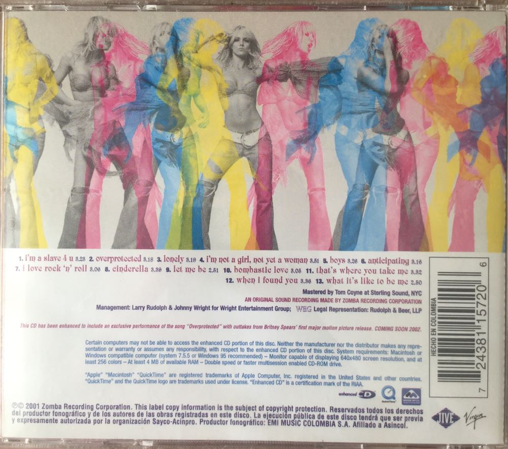 Britney - Britney Spears (CD - 3947) music collectible [Barcode 724381157206] - Main Image 3