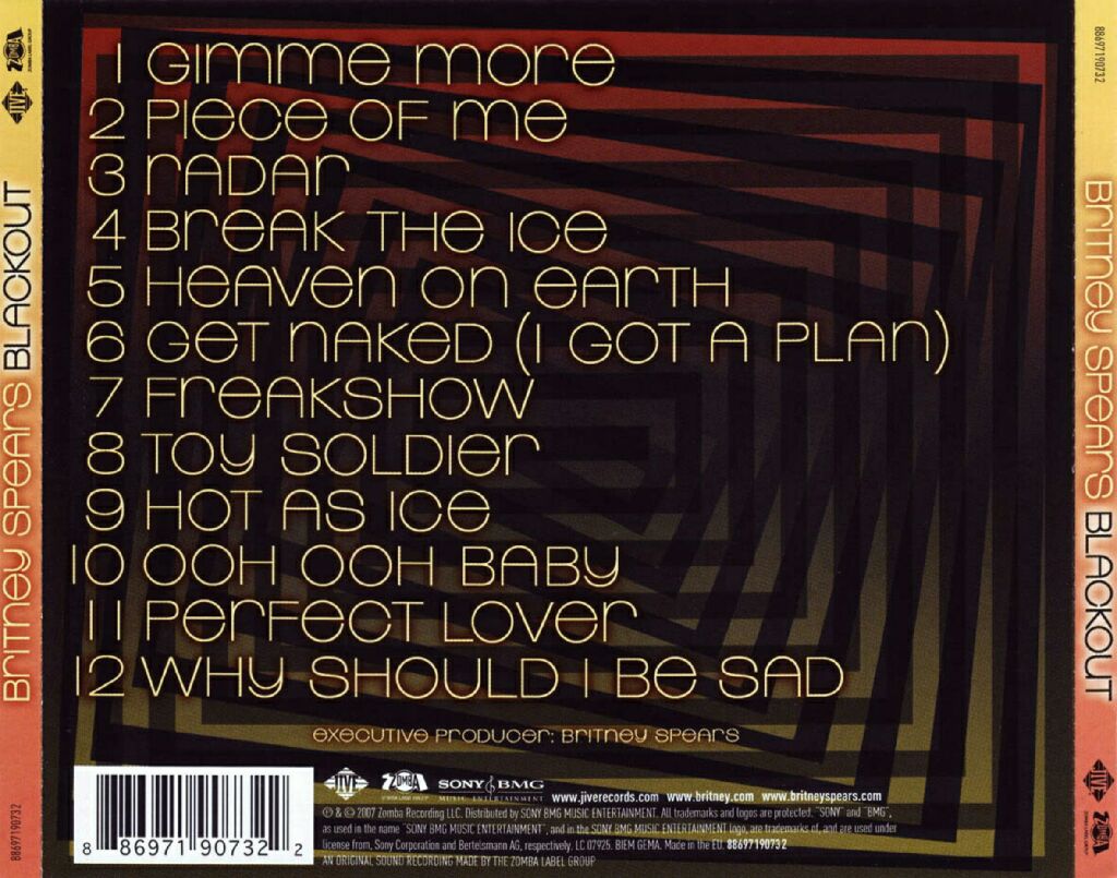 Blackout - Britney Spears (43.37) music collectible [Barcode 886911907382] - Main Image 2