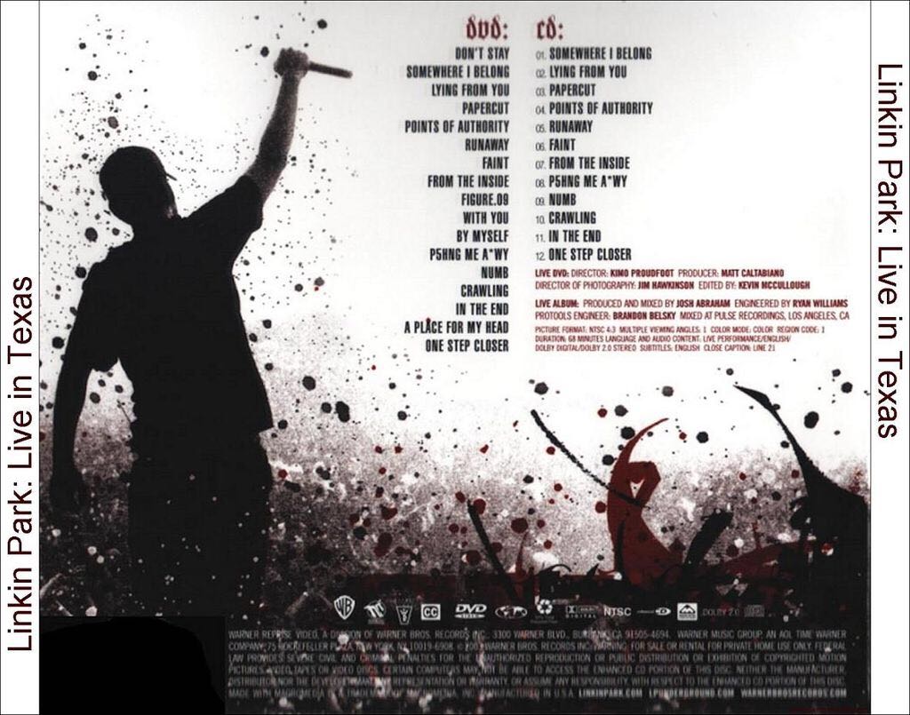 Live In Texas - Linkin Park (CD-R) music collectible - Main Image 2