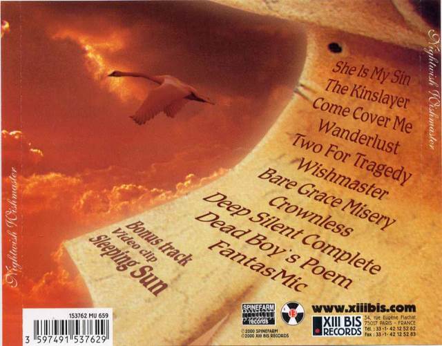 Wishmaster - Nightwish (CD - 53) music collectible [Barcode 6417871018722] - Main Image 2