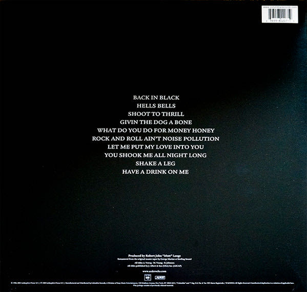 Back In Black - AC/DC (12” - 42) music collectible [Barcode 696998020719] - Main Image 6