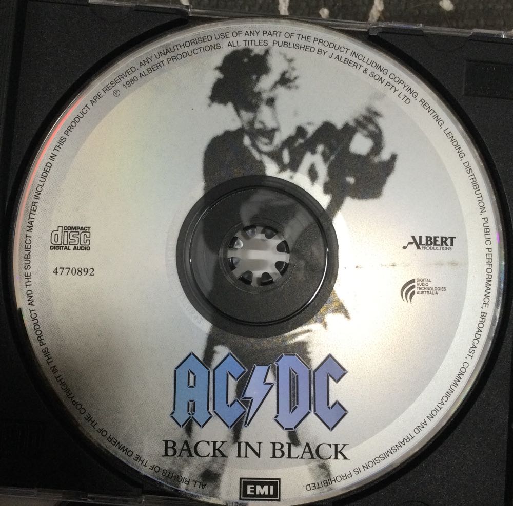 Back In Black - AC/DC (CD) music collectible [Barcode 724347708923] - Main Image 2