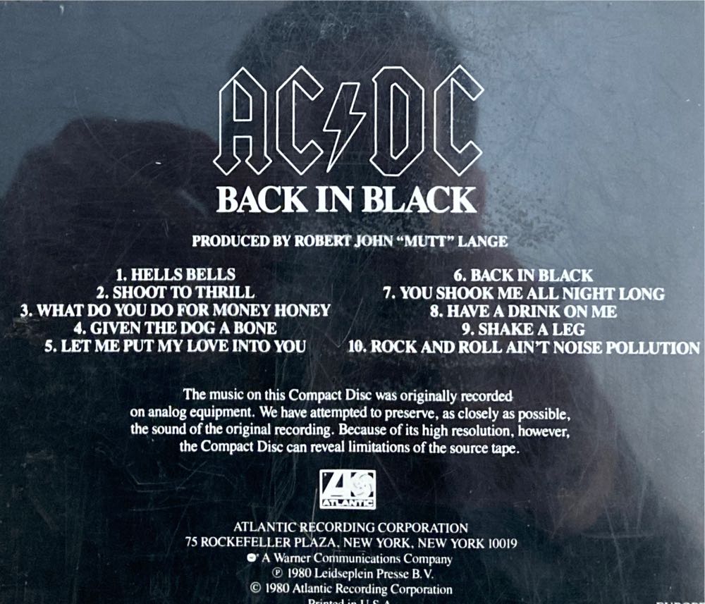 Back In Black - AC/DC (CD) music collectible - Main Image 2