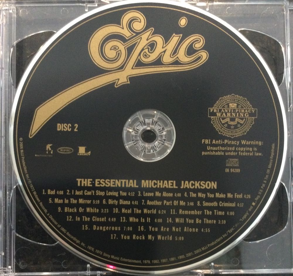 The Essential Michael Jackson - Jackson Michael (CD - 157) music collectible [Barcode 827969428726] - Main Image 6
