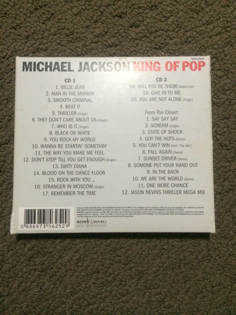 Michael Jackson: King of Pop - Michael Jackson (CD) music collectible [Barcode 886973562529] - Main Image 2