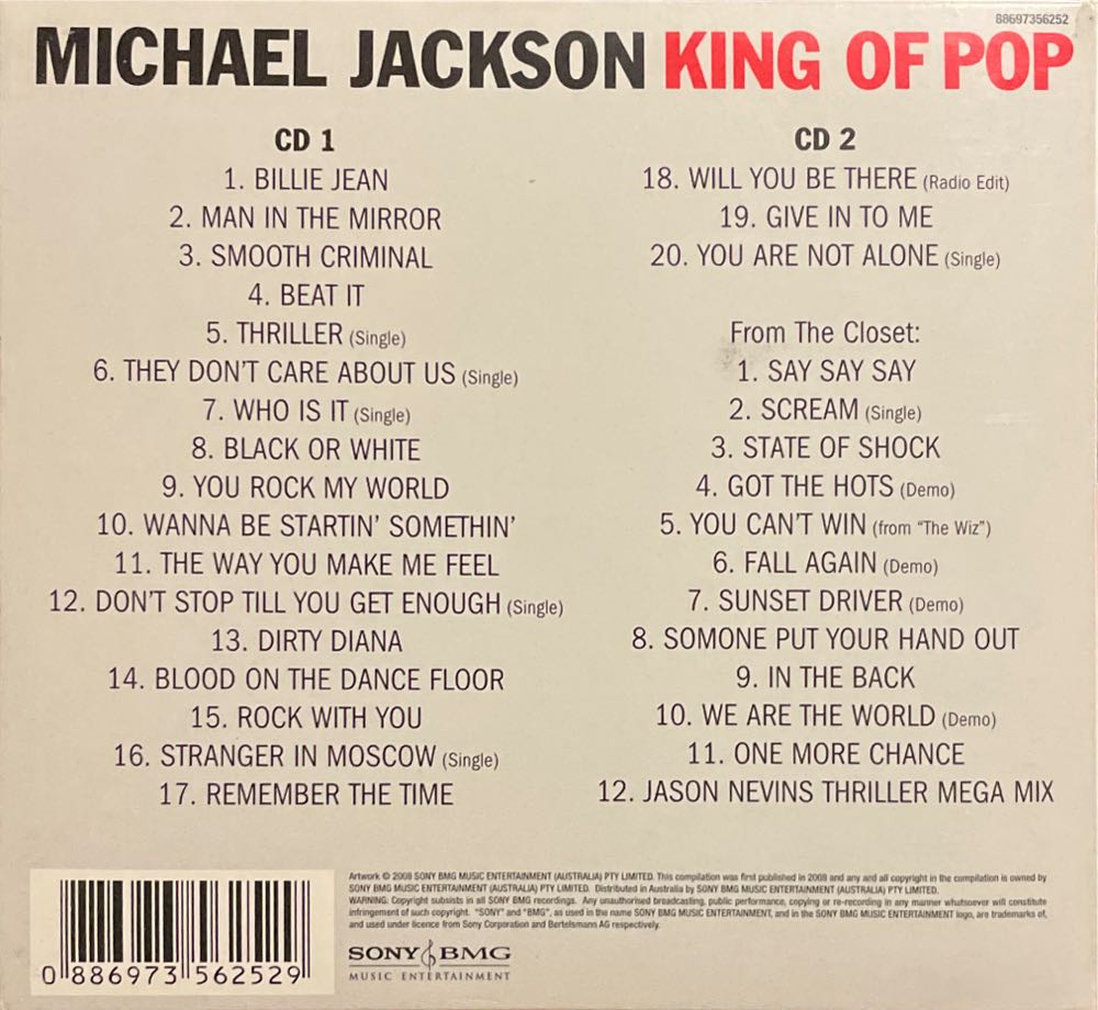 Michael Jackson: King of Pop - Michael Jackson (CD) music collectible [Barcode 886973562529] - Main Image 4