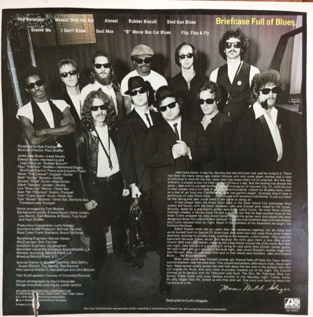 Briefcase Full Of Blues - Blues Brothers (12”) music collectible - Main Image 2
