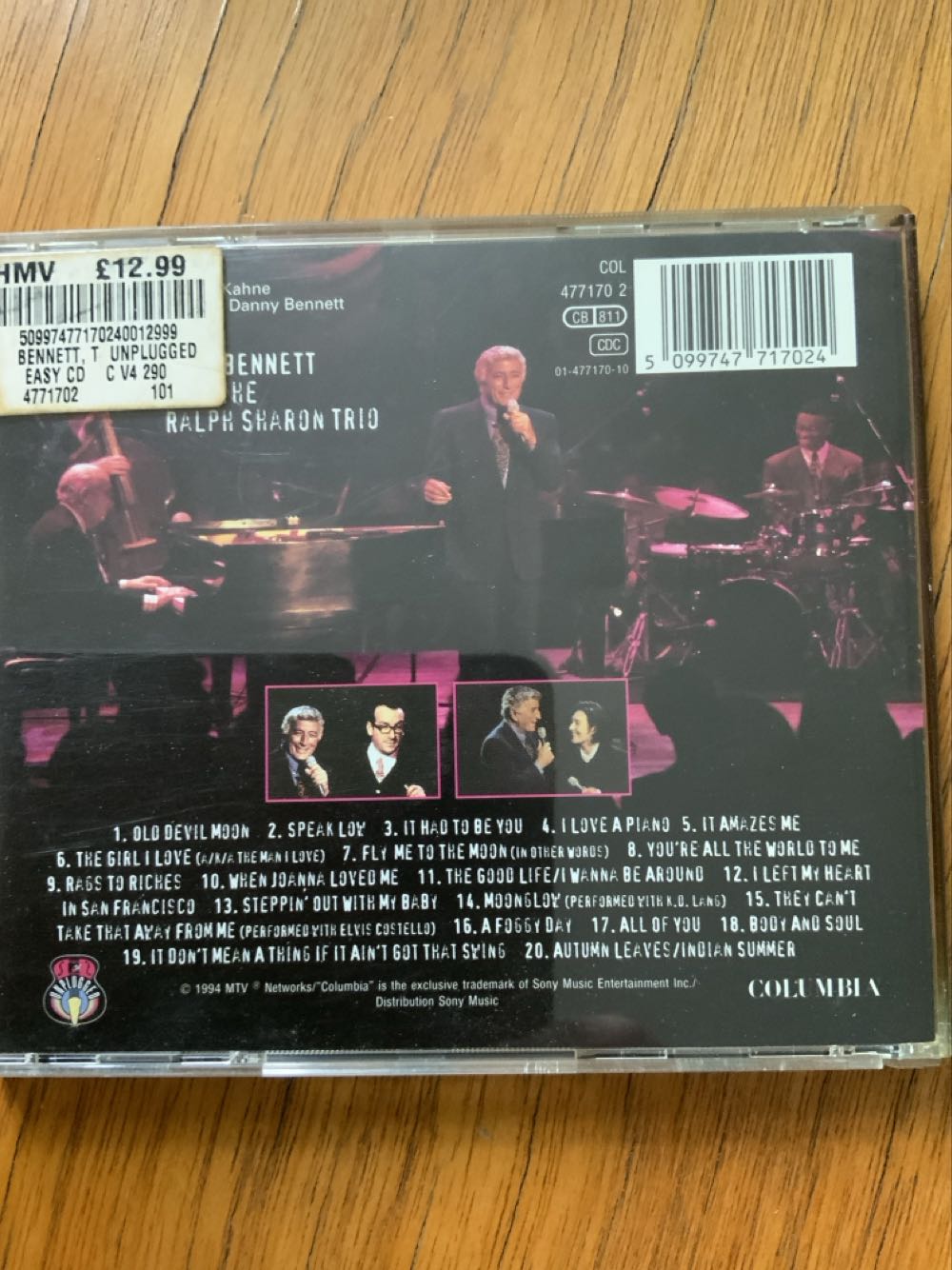 MTV Unplugged - Bennett, Tony (CD) music collectible [Barcode 5099747717024] - Main Image 2