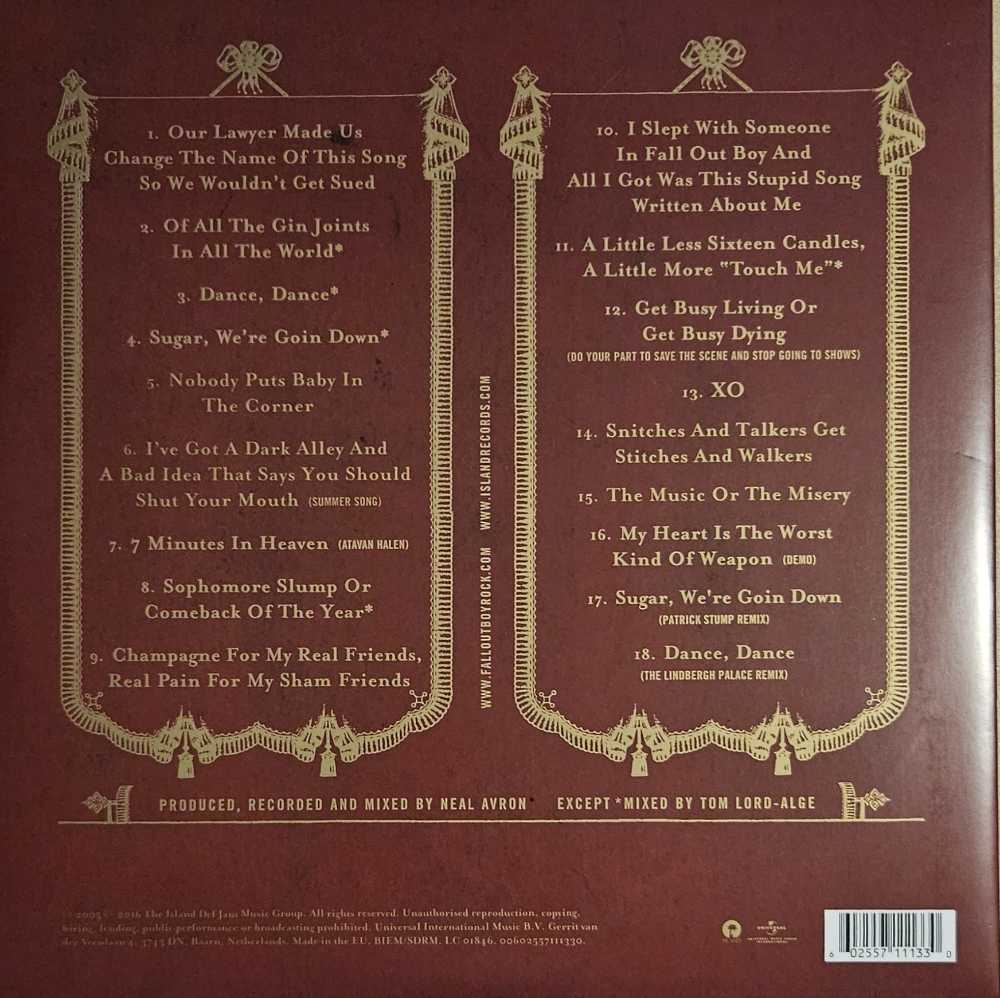 From Under The Cork Tree - Fall Out Boy (12” - 43) music collectible [Barcode 602557111330] - Main Image 4