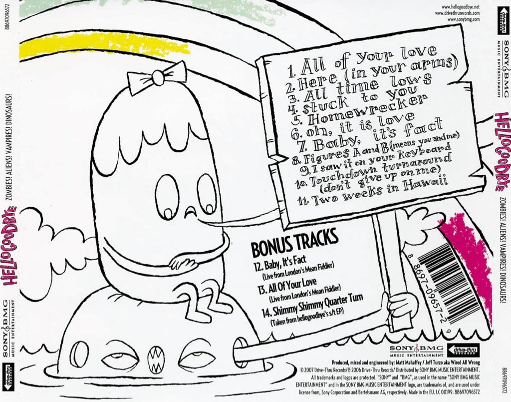 Zombies! Aliens! Vampires! Dinosaurs! - Hellogoodbye (CD) music collectible [Barcode 060768364523] - Main Image 2