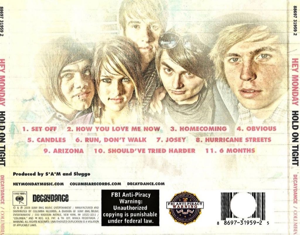 Hold On Tight - Hey Monday (CD) music collectible - Main Image 2