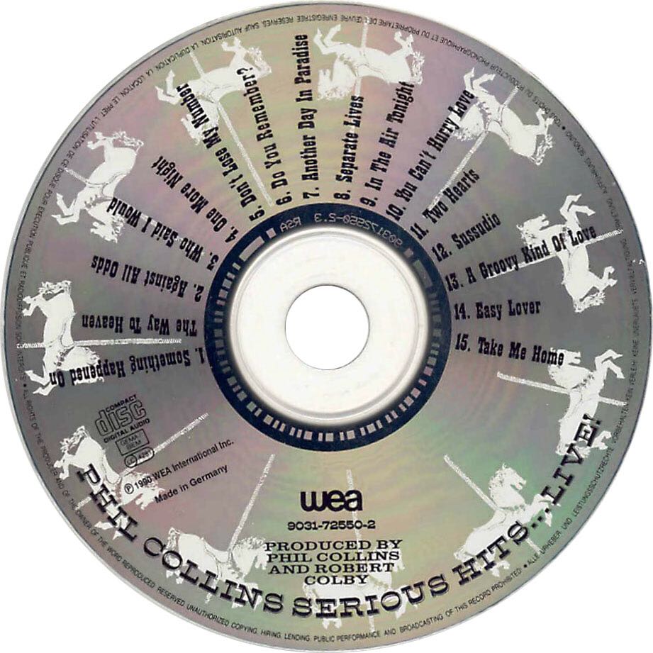 Serious Hits...Live! - Collins, Phil (CD - 76) music collectible [Barcode 5012981800123] - Main Image 3