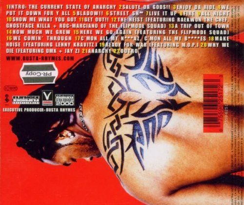 Anarchy - Busta Rhymes (CD - 79) music collectible [Barcode 777495365241] - Main Image 2