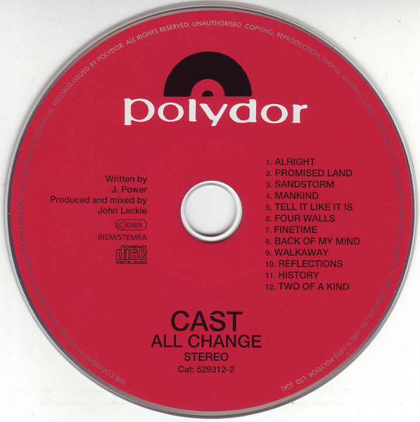 All Change - Cast (12” - 65) music collectible - Main Image 3