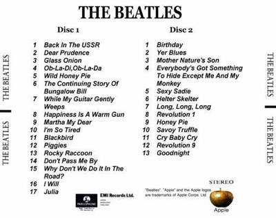 The Beatles (The White Album) - The Beatles (CD - 93) music collectible [Barcode 077774644327] - Main Image 2