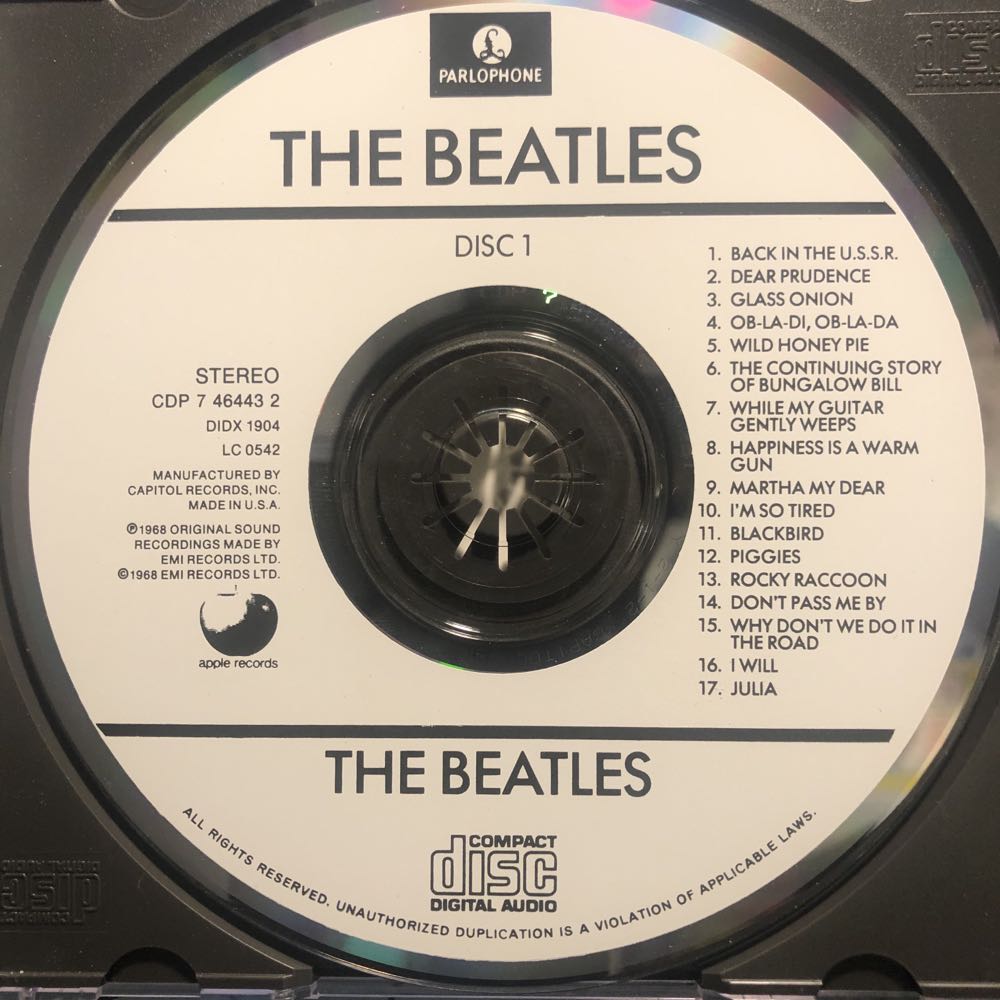 The Beatles (The White Album) - The Beatles (CD - 93) music collectible [Barcode 077774644327] - Main Image 3