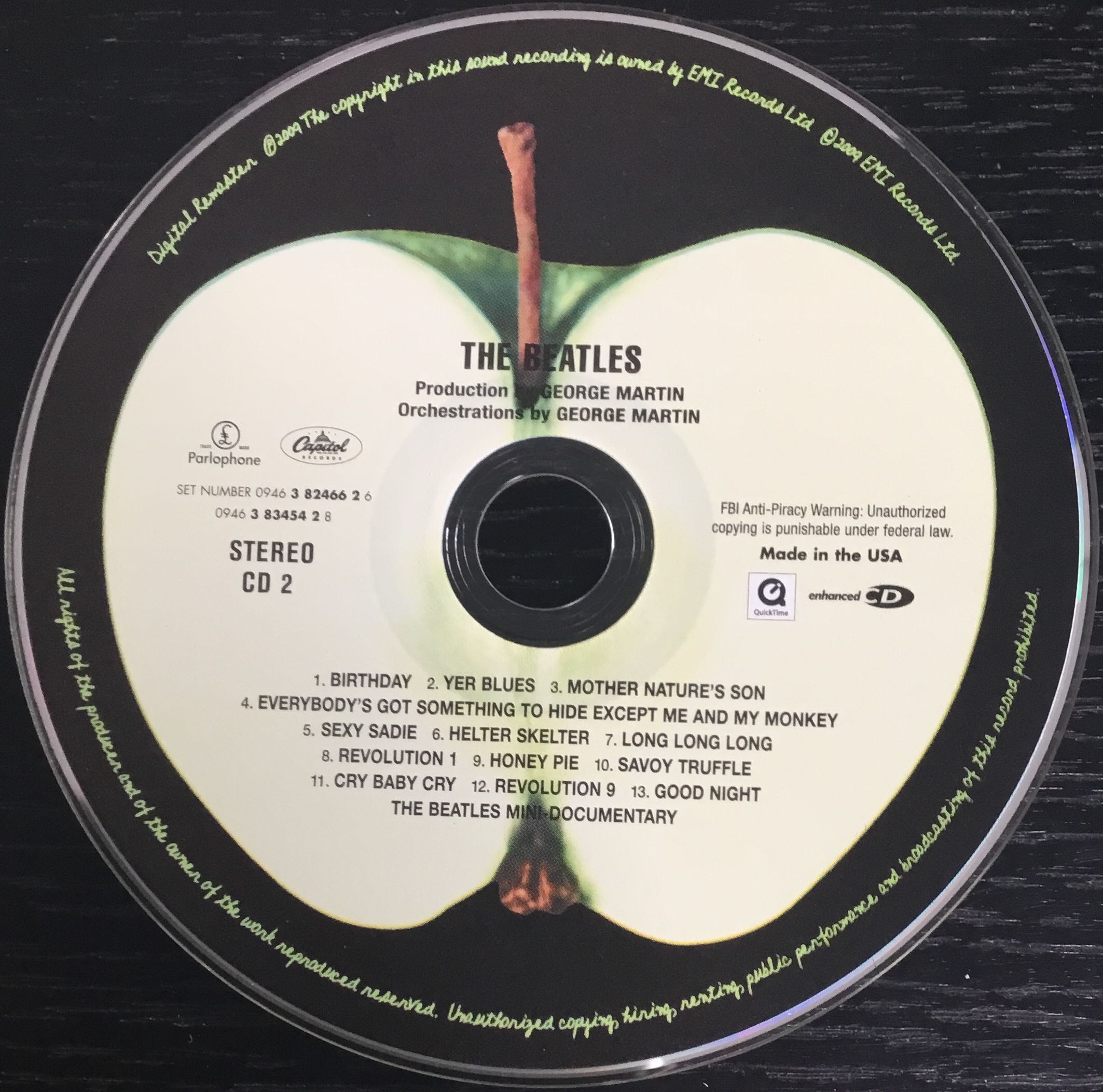 Beatles (White Album) - Beatles (CD - 94) music collectible [Barcode 094638246626] - Main Image 3
