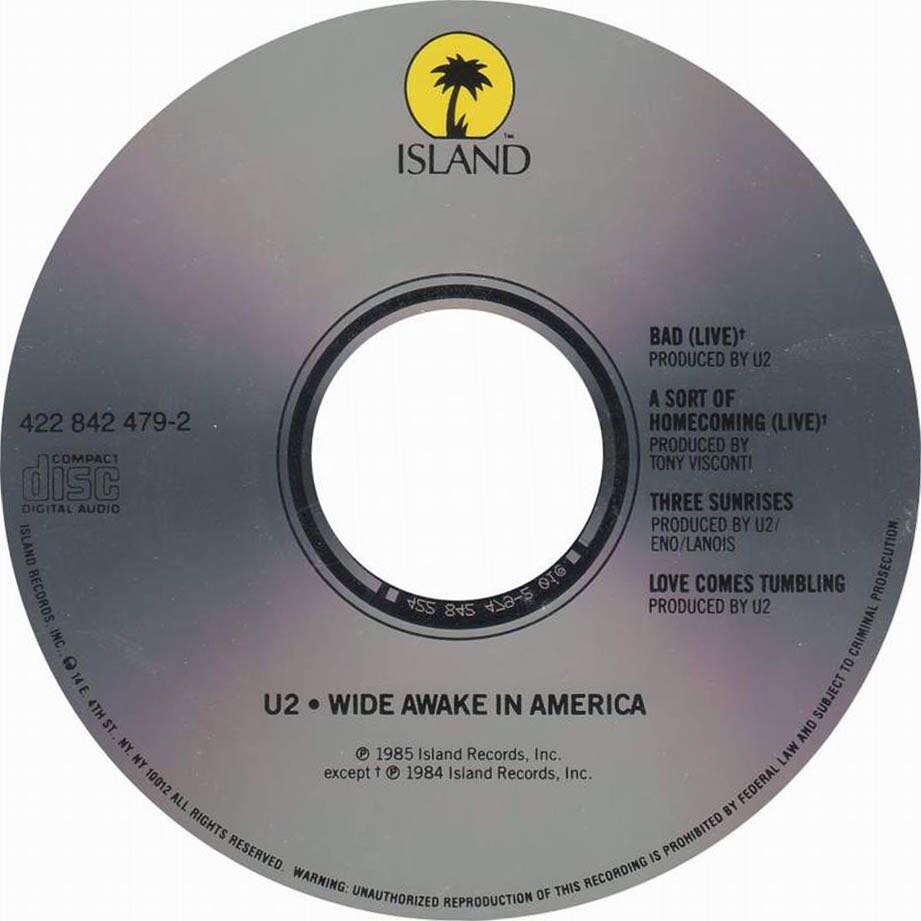Wide Awake In America - U2 (CD - 21) music collectible [Barcode 5014474300226] - Main Image 4