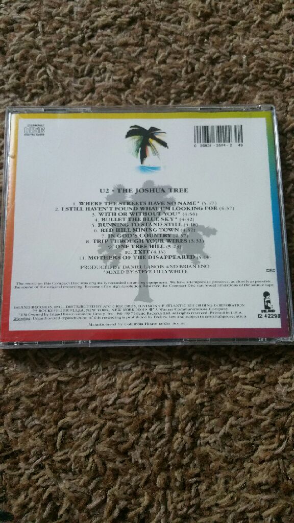 The Joshua Tree - U2 (CD - 50) music collectible [Barcode 020831354424] - Main Image 2