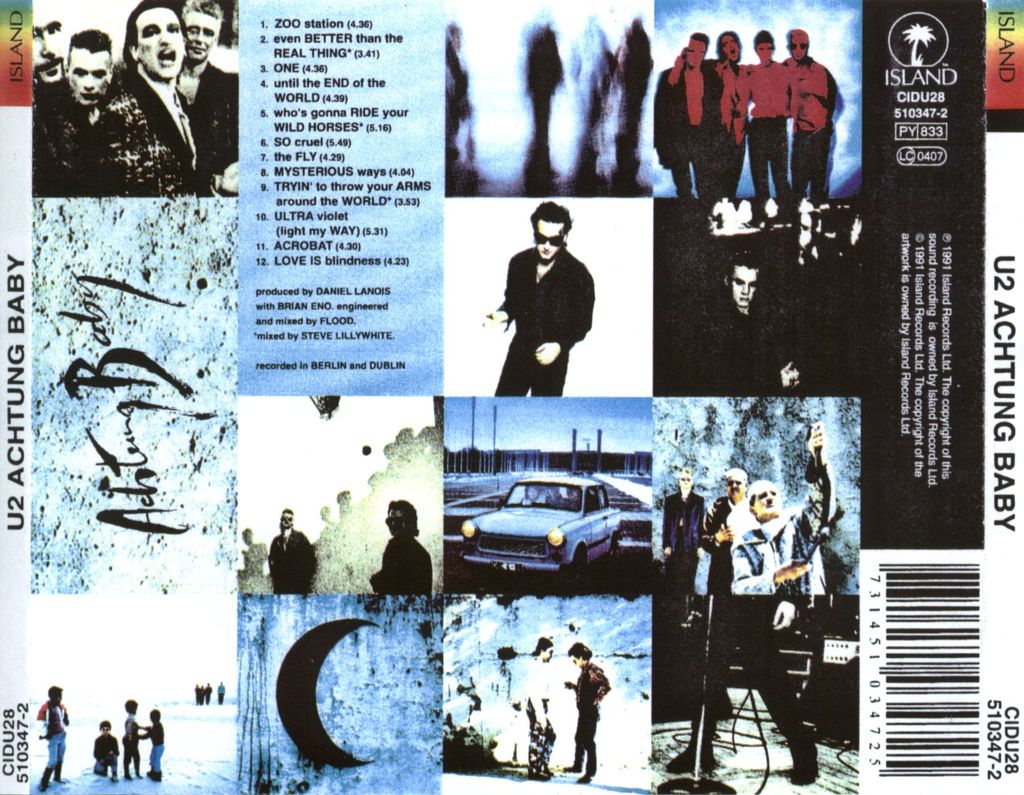 Achtung Baby - U2 (CD - 55:27) music collectible [Barcode 068290000001] - Main Image 2