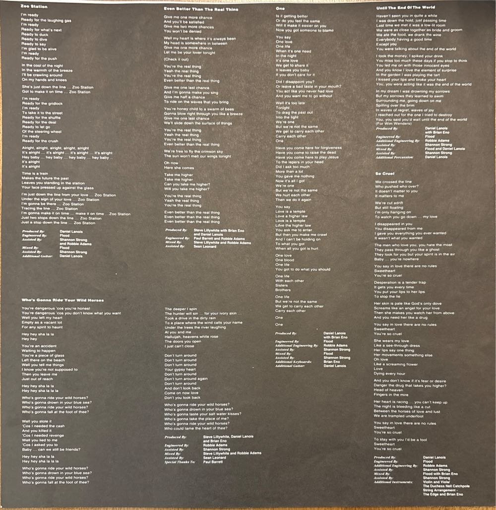 Achtung Baby - U2 (12” - 55) music collectible [Barcode 602527788272] - Main Image 5