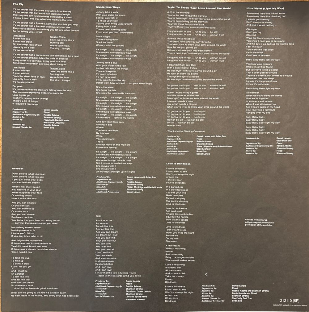 Achtung Baby - U2 (12” - 55) music collectible [Barcode 602527788272] - Main Image 6