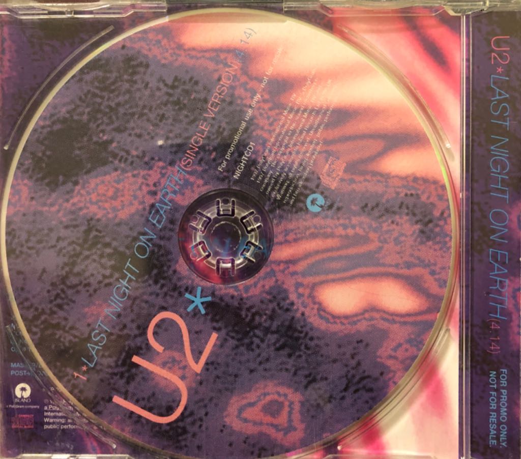 Last Night On Earth - U2 (CD) music collectible - Main Image 2