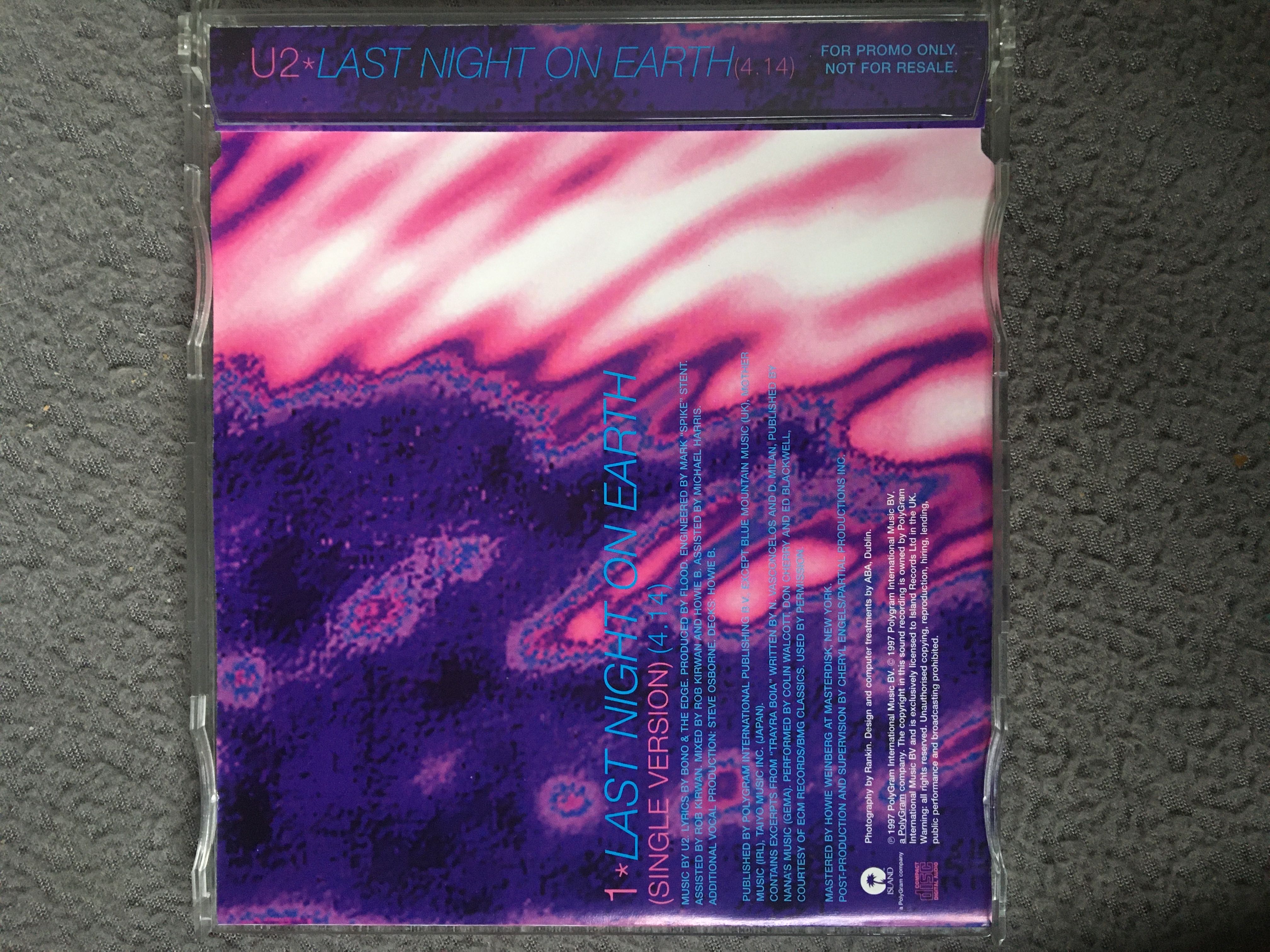 Last Night On Earth - U2 (CD) music collectible - Main Image 3