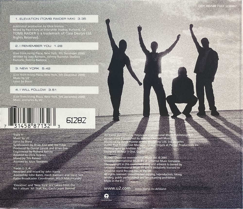 Elevation - U2 (CD) music collectible [Barcode 731458871323] - Main Image 2