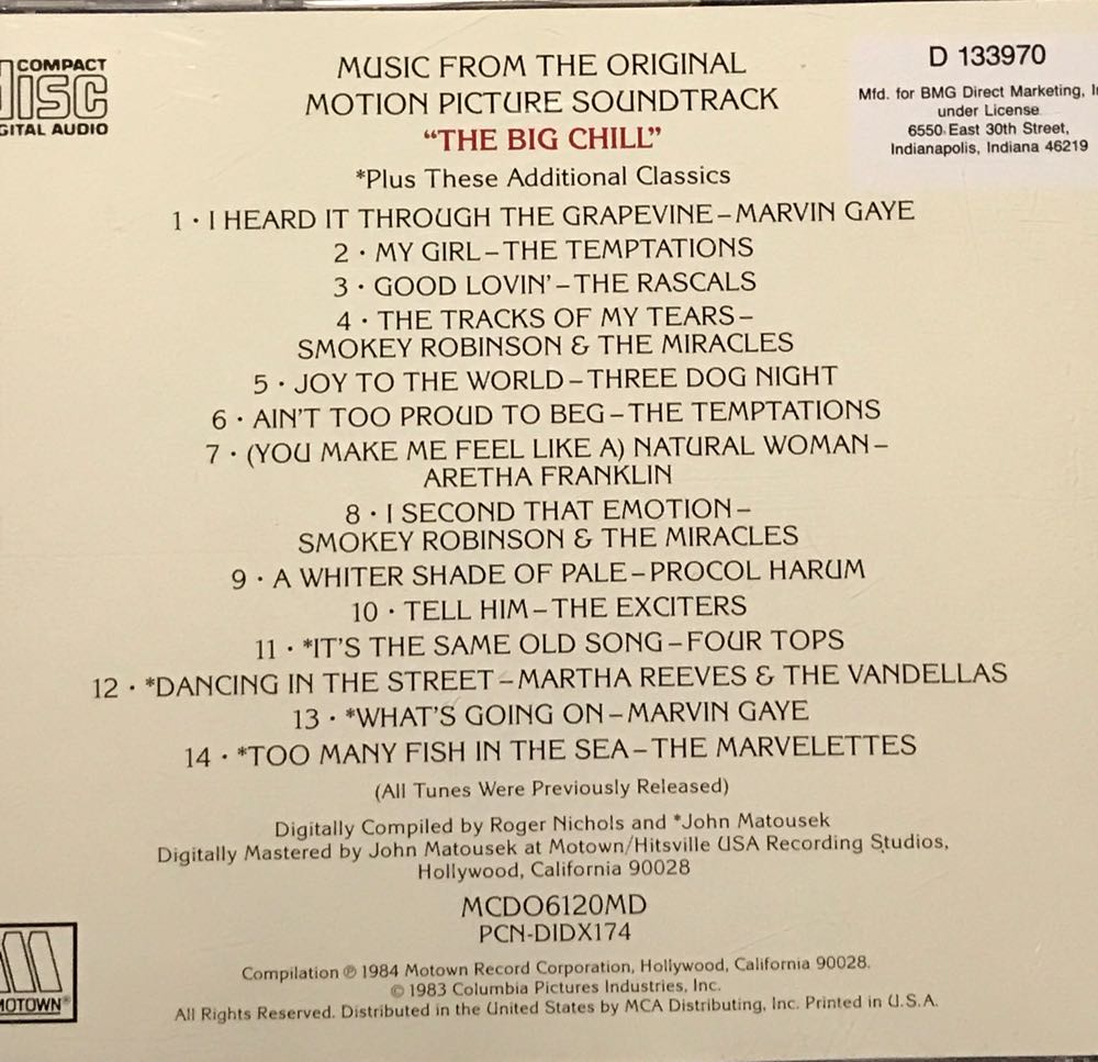 The Big Chill - Variest Artists (12” - 43) music collectible [Barcode 0208313233237] - Main Image 2