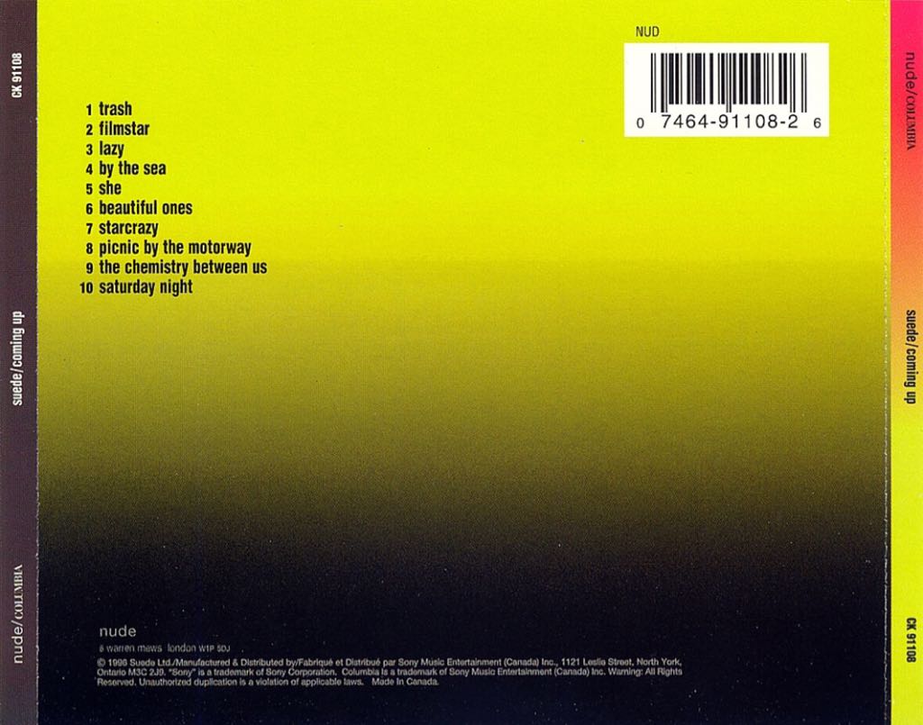 Coming Up - Suede (12”) music collectible - Main Image 2