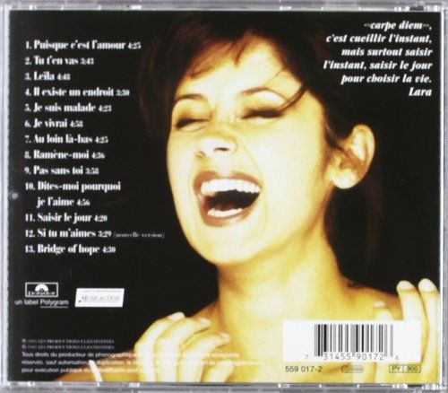 Carpe Diem - Lara Fabian (CD) music collectible [Barcode 776693090023] - Main Image 2