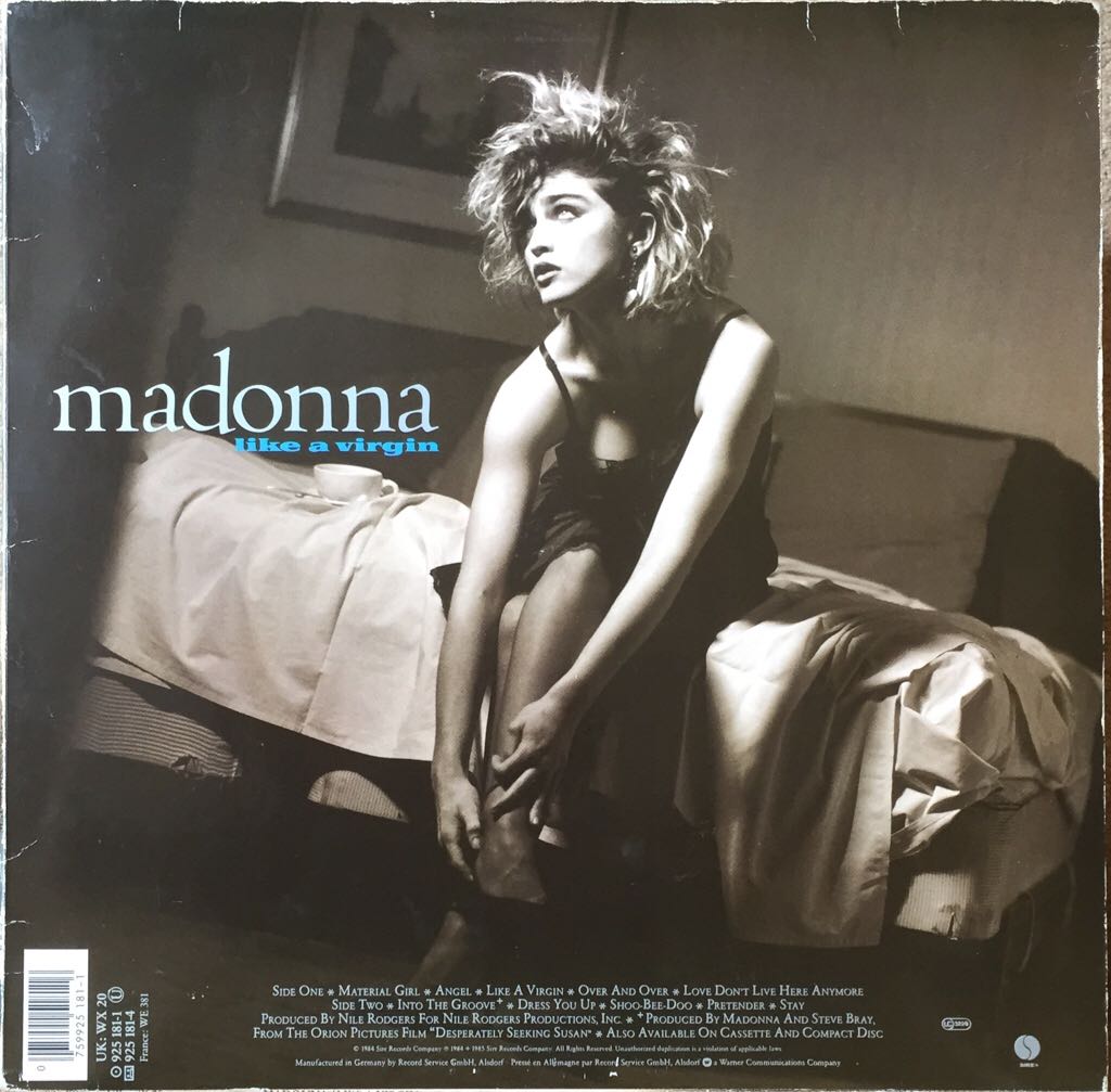 Like A Virgin - Madonna (12”) music collectible - Main Image 2