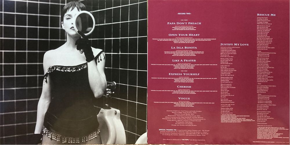 The Immaculate Collection - Madonna (12”) music collectible [Barcode 081227941185] - Main Image 4