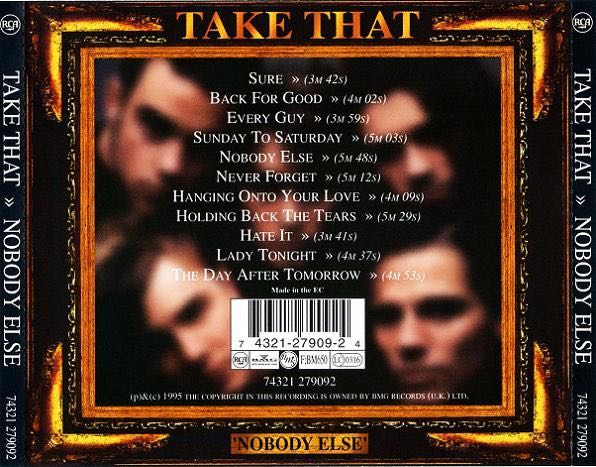 1995 - Nobody Else - Take That (CD - 51) music collectible [Barcode 078221880022] - Main Image 3