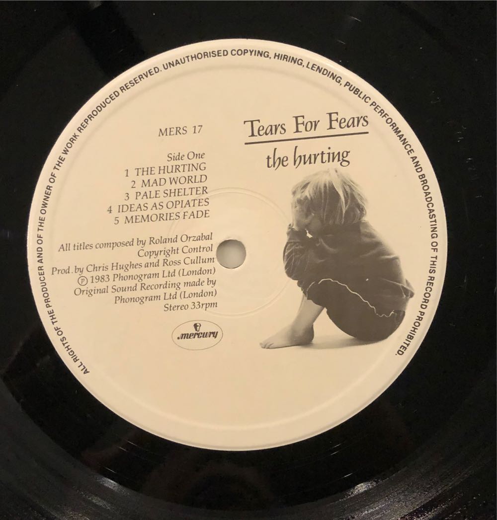 The Hurting - Tears For Fears (12” - 41) music collectible [Barcode 042281103919] - Main Image 3