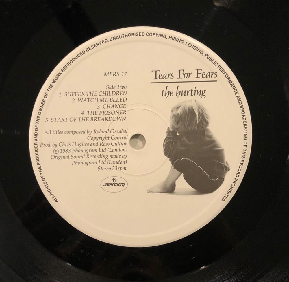 The Hurting - Tears For Fears (12” - 41) music collectible [Barcode 042281103919] - Main Image 4