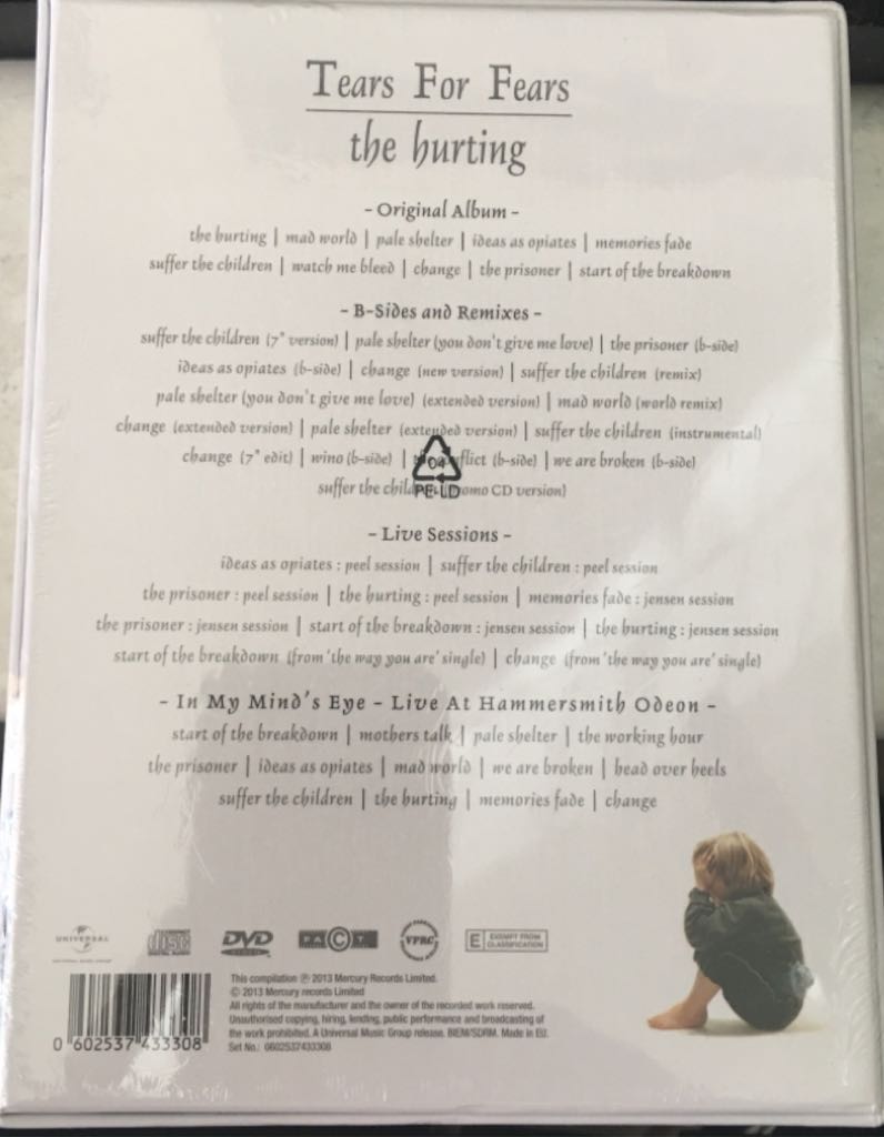 CD Hurting - Tears For Fears (CD) music collectible [Barcode 602537433308] - Main Image 2