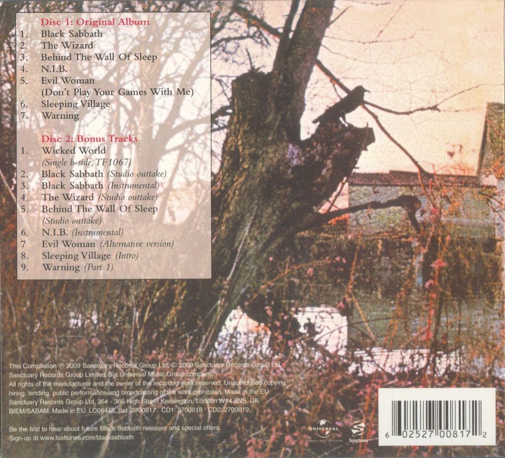 Black Sabbath - Black Sabbath music collectible - Main Image 2