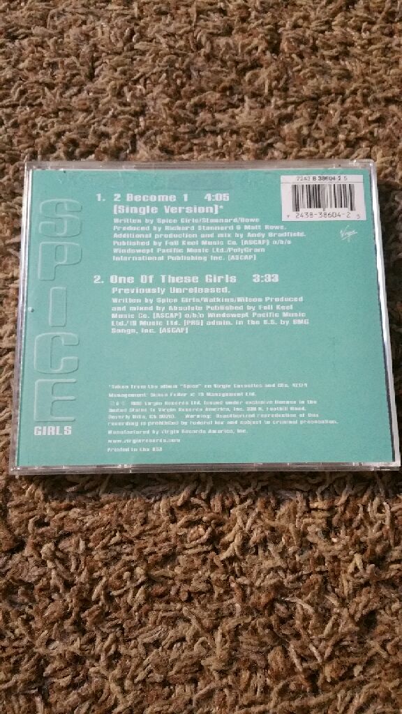 2 Become 1 (single) - Spice Girls (CD) music collectible [Barcode 724383860425] - Main Image 2